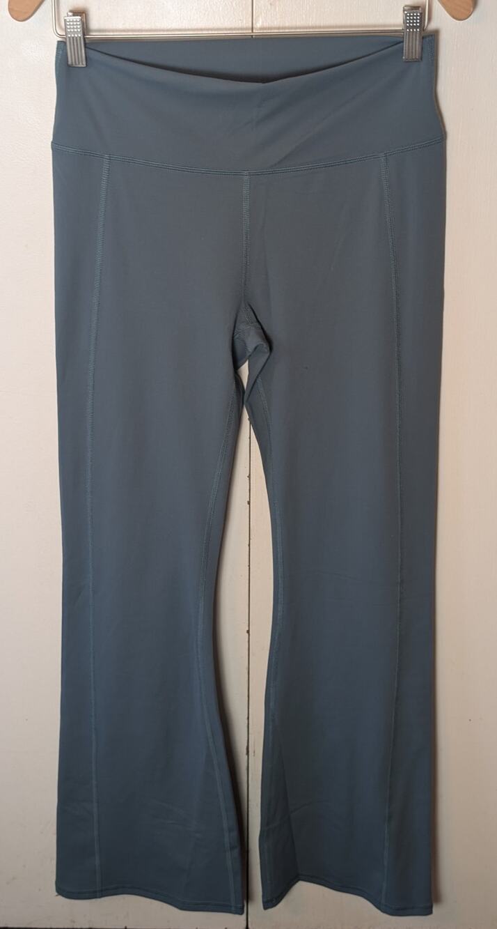 Fabletics Wide Leg Green Leggings Large